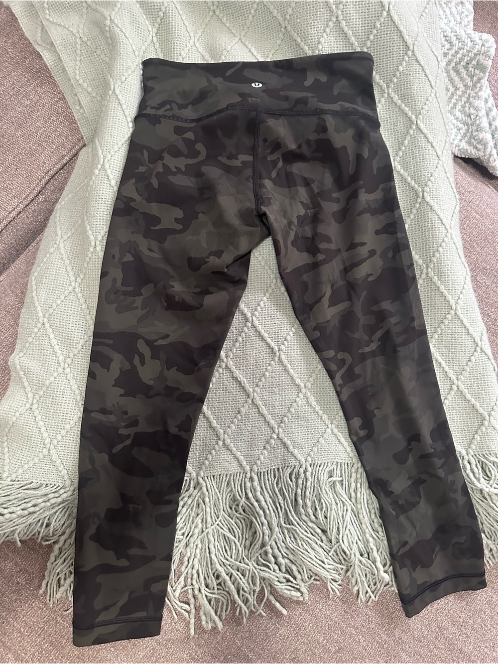 lululemon athletica Womens Camo Leggings - Green Size 4